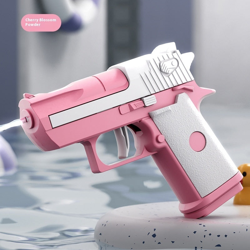 6-color Desert Eagle Water Gun Mechanical Linkage Pressing Rebore Children's Toy - LJ Enterprise
